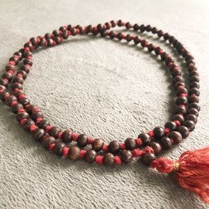 Mala Bead Necklace and Wrap Bracelet